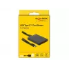 Kortelių skaitytuvas DeLOCK 91749 USB 3.1 Gen 2 Type C juodas