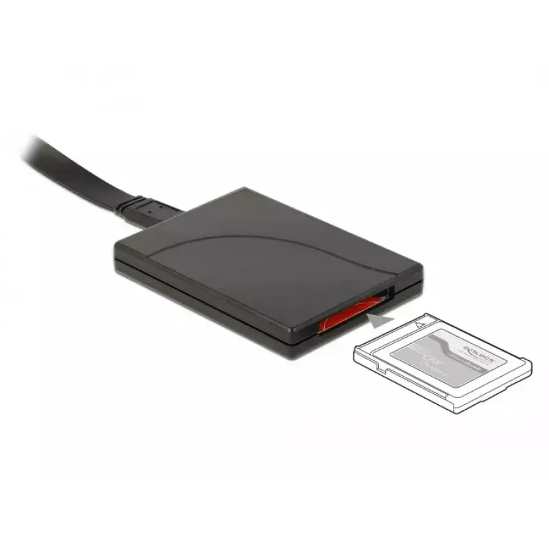 Kortelių skaitytuvas DeLOCK 91749 USB 3.1 Gen 2 Type C juodas