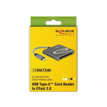 Card Reader DeLOCK 91745 USB 3.2 Gen 1 Type-C juodas sidabrinis
