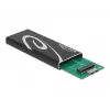 Dėklas SSD M.2 DeLOCK 42007 Juodas Aliuminis