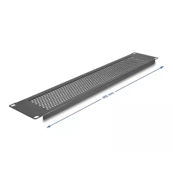 Aklina plokštė DeLOCK 67036 juoda metalinė 88 mm plotis 11 mm aukštis