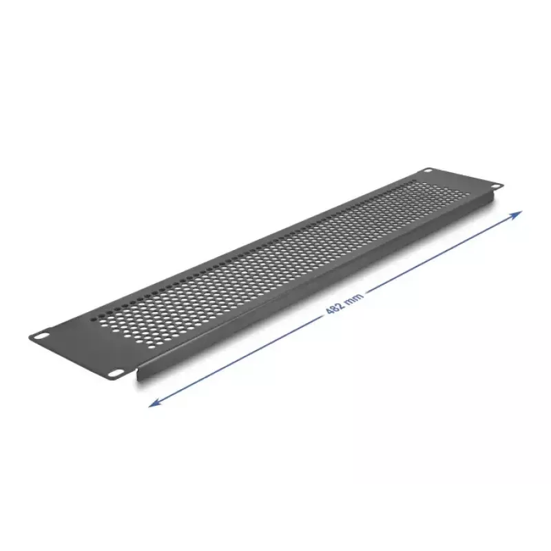 Aklina plokštė DeLOCK 67036 juoda metalinė 88 mm plotis 11 mm aukštis