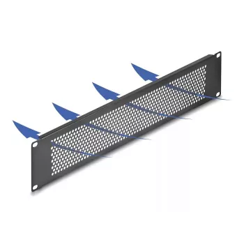 Aklina plokštė DeLOCK 67036 juoda metalinė 88 mm plotis 11 mm aukštis