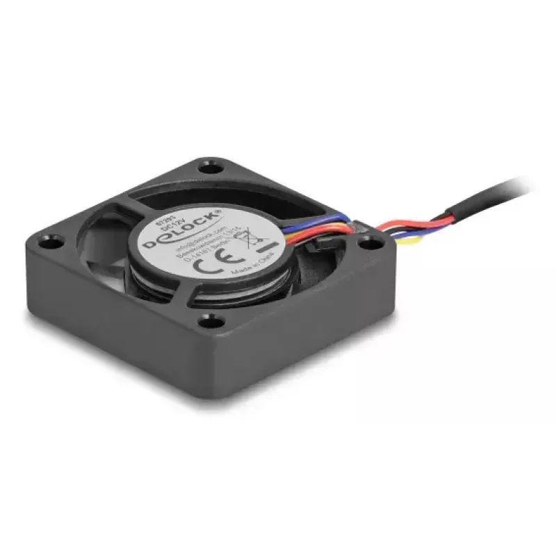 DeLOCK 67293 Ašinis ventiliatorius 12 V DC, 40 x 40 x 10 mm, juodas