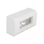 Priedas patch panel DELOCK 81333 — baltas polikarbonatinis laikiklis, 152×50×82 mm