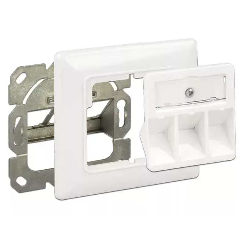 Lizdas RJ-45 DeLOCK 86194 sidabrinis baltas