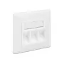 Lizdas RJ-45 DeLOCK 86194 sidabrinis baltas
