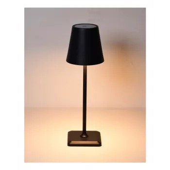 Techly I-LED LAMP-BK belaidė stalinė lempa su akumuliatoriumi, 3 W, juoda
