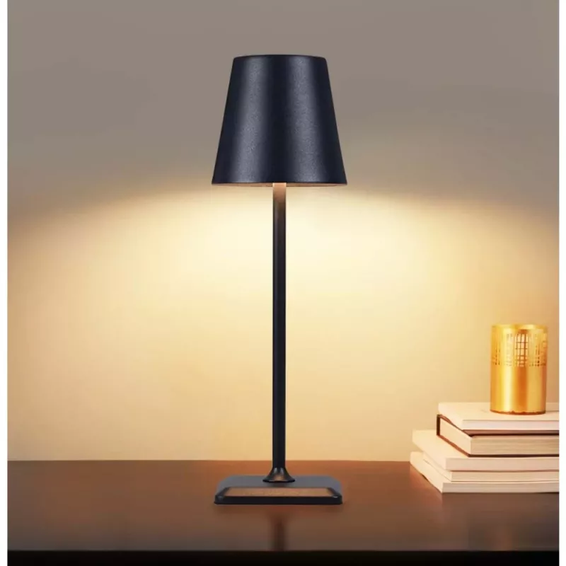 Techly I-LED LAMP-BK belaidė stalinė lempa su akumuliatoriumi, 3 W, juoda
