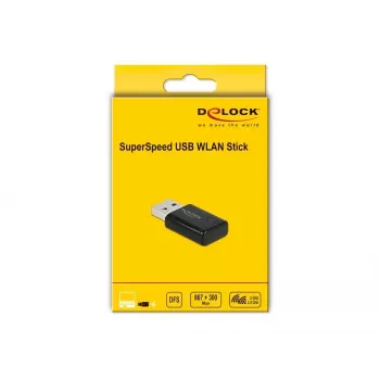 Tinklo kortelė DeLOCK 12550 WLAN USB dviejų juostų Wi-Fi 5
