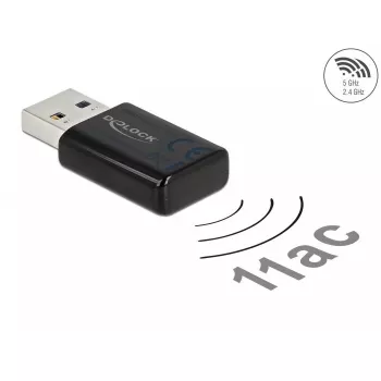 Tinklo kortelė DeLOCK 12550 WLAN USB dviejų juostų Wi-Fi 5