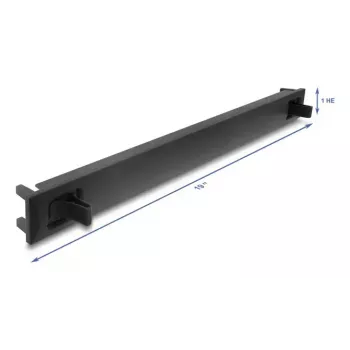 Užpildymo panelė DELOCK 67208, ABS plastikas, juoda, 1U