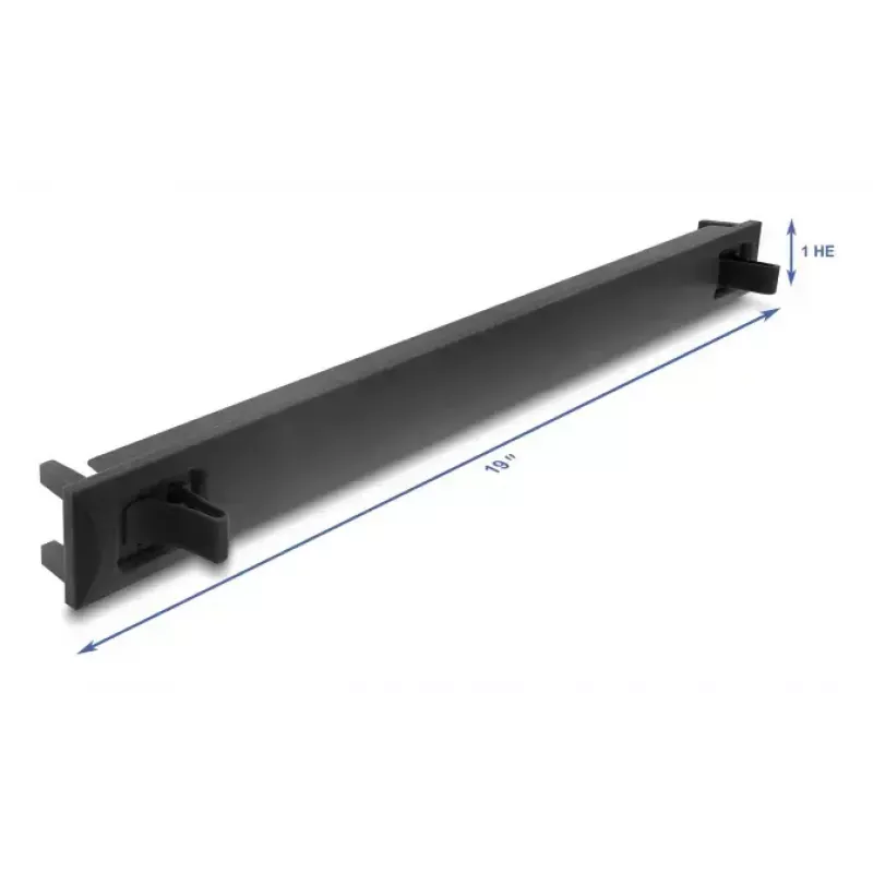 Užpildymo panelė DELOCK 67208, ABS plastikas, juoda, 1U