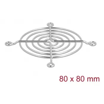 Ventiliatoriaus grotelės DELOCK 67306 – metalinės 75,5 × 75,5 mm kompiuterio aušinimo ventiliatoriams