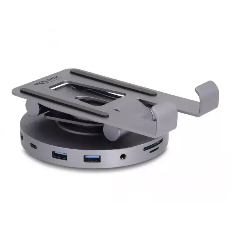 DeLOCK stotelė nešiojamiesiems kompiuteriams ir planšetėms, 4K HDMI, USB, SD, Micro SD, PD 3.0