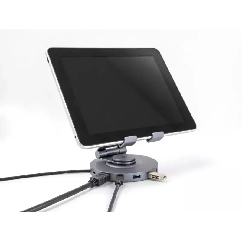 DeLOCK stotelė nešiojamiesiems kompiuteriams ir planšetėms, 4K HDMI, USB, SD, Micro SD, PD 3.0