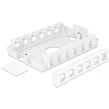 Elektros jungiamoji dėžė DeLOCK 86172 Nerūdijantis plienas Balta 111,6x171x38 mm
