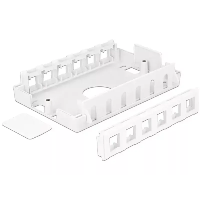 Elektros jungiamoji dėžė DeLOCK 86172 Nerūdijantis plienas Balta 111,6x171x38 mm