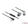 Ausinės DeLOCK 27183 Į ausį 3,5 mm lizdas Mikrofonas Garsumo valdymas