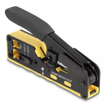 Crimpavimo įrankis DELOCK 90583 6P/8P RJ45 RJ11 kištukams Cat.5/6/7 su peiliuku ir nuėmikliu