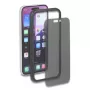 Apsauginis grūdinto stiklo privatumo ekrano/nugaros apsauginis stikliukas Apple iPhone 16 — DELOCK 81281, atsparus smūgiams ir įbrėžimams, juodas/skaidrus, 1 vnt.