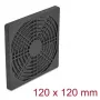 Grotelės ventiliatoriui DELOCK 67313, ABS juodos, 125×125 mm, tvirtinimo raštas 105×105 mm