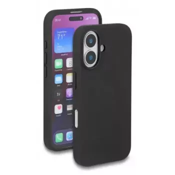 DELOCK apsauginis silikoninis dėklas su MagSafe iPhone 17 – minkštas liesti, juodas, tinka iki 16 cm (6,3 col.) ekranui