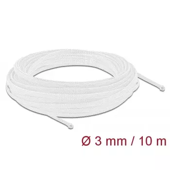 Pintas kabelių movimas DeLOCK 20692 10 m x 3 mm baltas