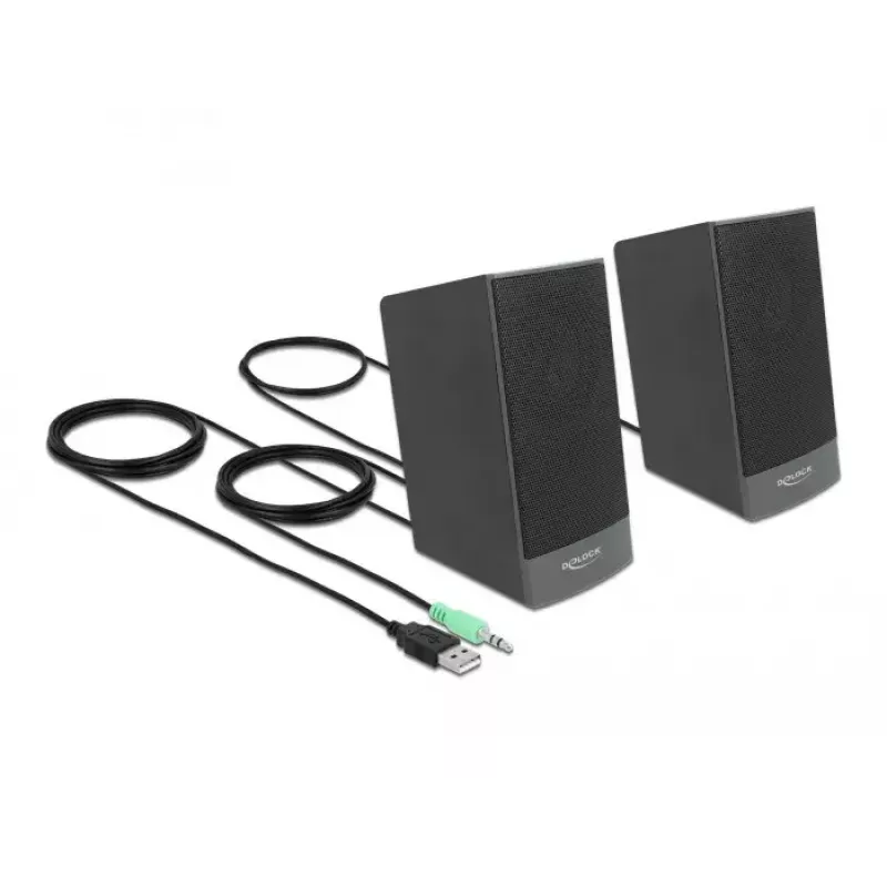 Garsiakalbiai DELOCK 27001, 2.0, USB maitinami