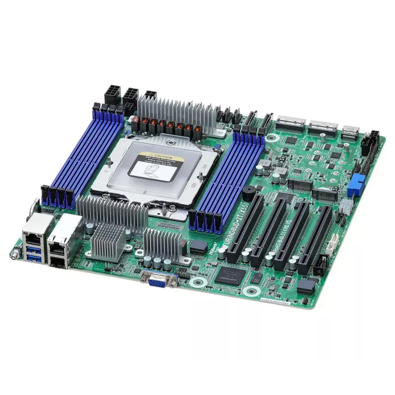 Motininė plokštė ASROCK TURIND8UD-2T/X550 - AMD SoC, lizdas SP5, 8x DIMM, iki 256 GB, 10GbE Intel X550-AT2