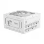 Maitinimo blokas MSI MAG A1000GL PCIE5 WHITE 1000 W ATX 24-pin, 80 PLUS Gold, 135 mm ventiliatorius