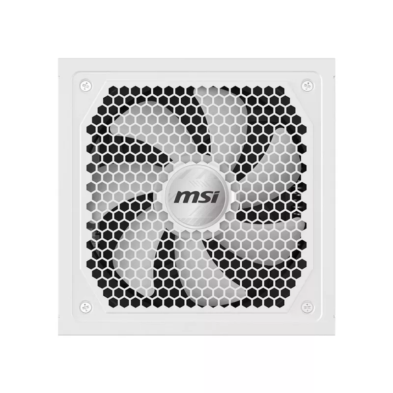 Maitinimo blokas MSI MAG A1000GL PCIE5 WHITE 1000 W ATX 24-pin, 80 PLUS Gold, 135 mm ventiliatorius