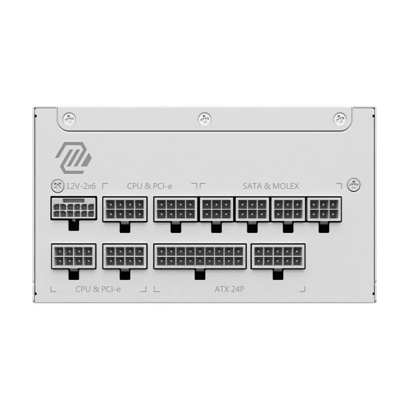 Maitinimo blokas MSI MAG A1000GL PCIE5 WHITE 1000 W ATX 24-pin, 80 PLUS Gold, 135 mm ventiliatorius