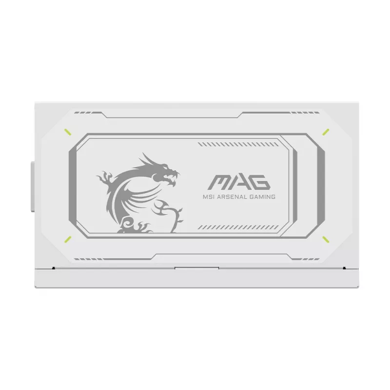 Maitinimo blokas MSI MAG A1000GL PCIE5 WHITE 1000 W ATX 24-pin, 80 PLUS Gold, 135 mm ventiliatorius