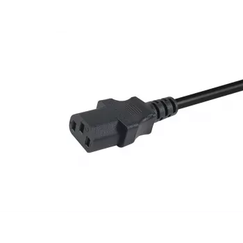 Maitinimo laidas EQUIP 112111 — CEE7/7 į IEC C13, H05VV-F3G, 3 m, 10 A, 250 V, juodas