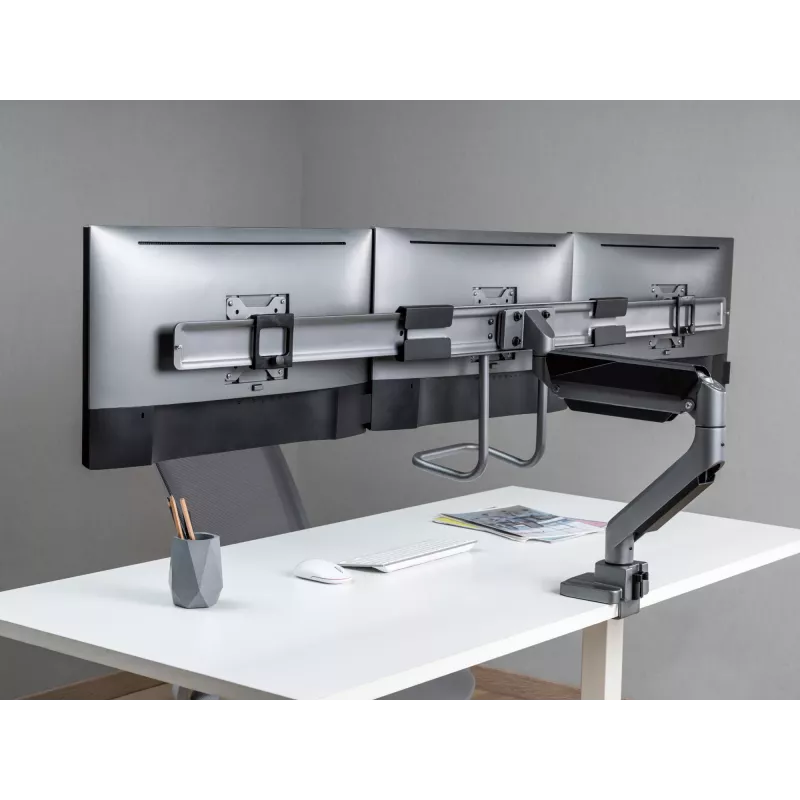 Equip 17 inch-27 inch trigubas monitorių laikiklis ant stalo
