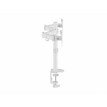Equip 17 inch-32 inch dvikojis reguliuojamas monitorių laikiklis ant stalo, baltas
