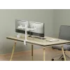 Equip 17 inch-32 inch dvikojis reguliuojamas monitorių laikiklis ant stalo, baltas