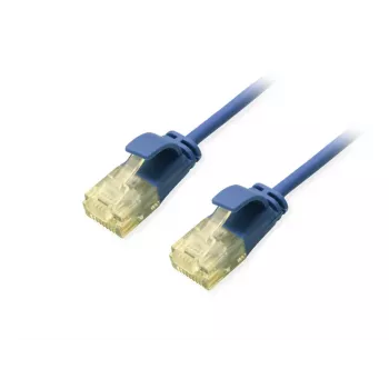 Equip Cat.6A U/UTP Slim Patch Cable 1m mėlynas 10000 Mbit/s