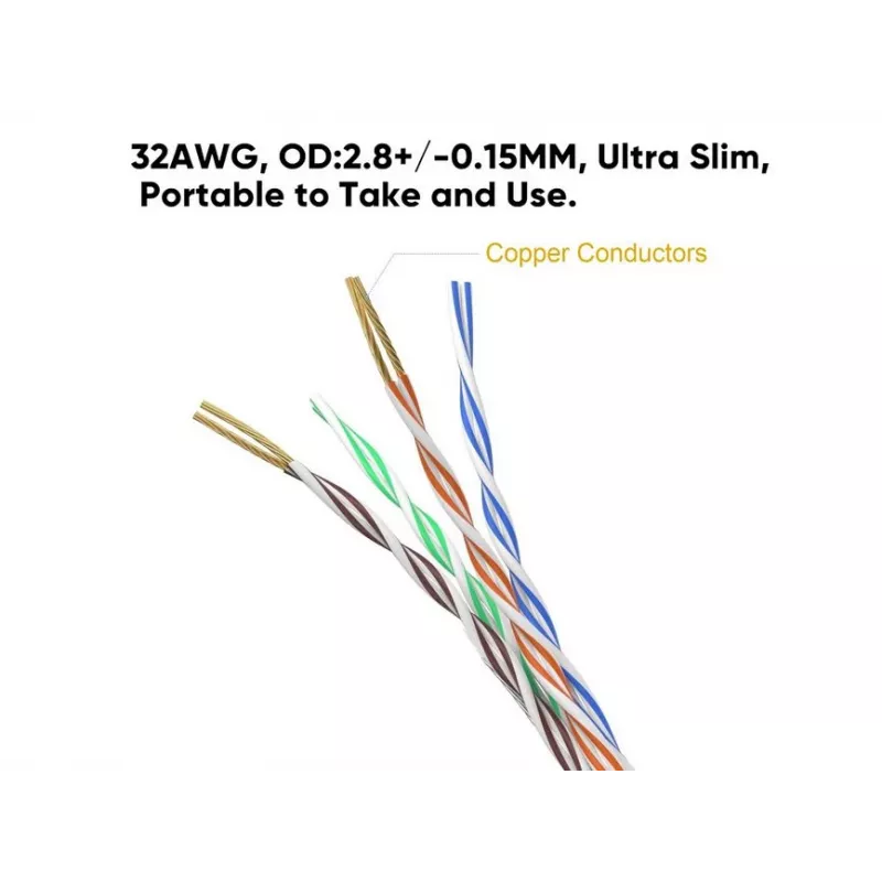 Equip Cat.6A U/UTP Slim Patch Cable 5.0m Blue
