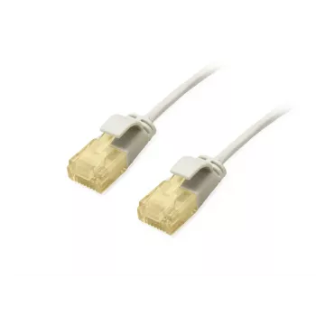 Equip Cat.6A U/UTP Slim Patch Cable 1,0 m pilka 10000 Mbit/s