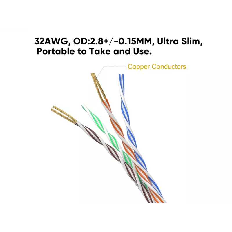 Equip Cat.6A U/UTP Slim Patch Cable 1,5 m juodas