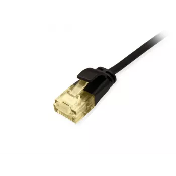 Equip Cat.6A U/UTP Slim Patch Cable 2m Juodas 10000 Mbit/s