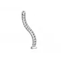 Kabelių kanalas Equip Double-Channel Cable Management Spine sidabrinis