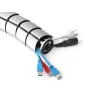 Kabelių kanalas Equip Double-Channel Cable Management Spine sidabrinis