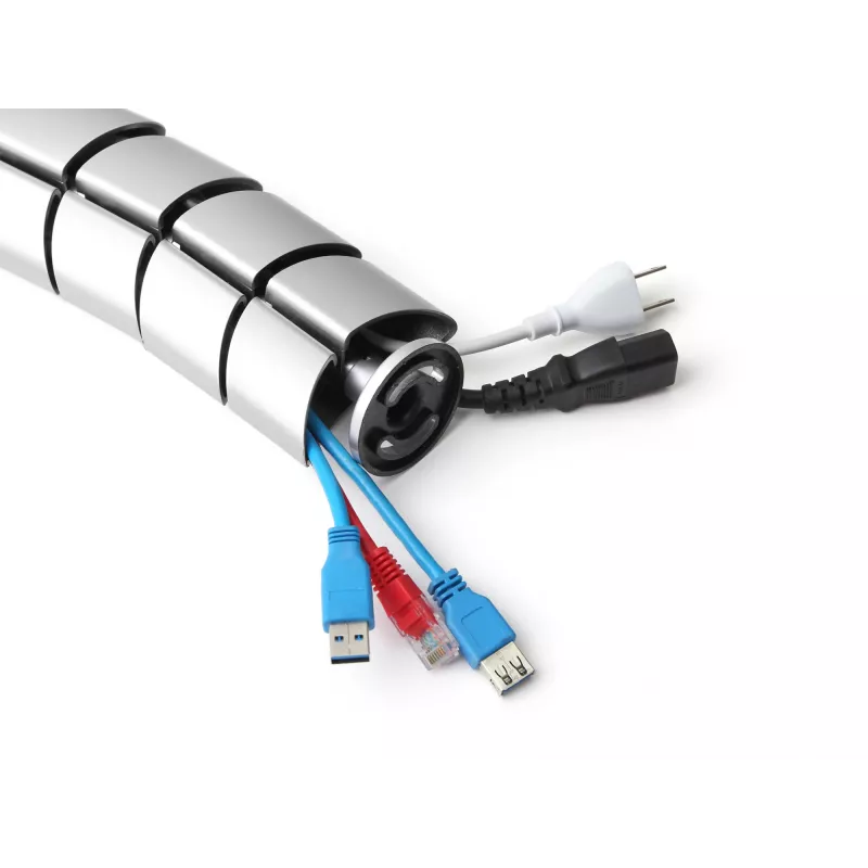 Kabelių kanalas Equip Double-Channel Cable Management Spine sidabrinis