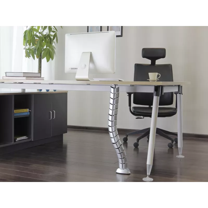 Kabelių kanalas Equip Double-Channel Cable Management Spine sidabrinis