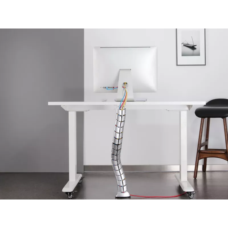 Kabelių kanalas Equip Double-Channel Cable Management Spine sidabrinis
