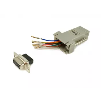 Equip 133388 adapteris DB9 (moteriškas) į RJ45, pilkas, 72x33x16mm
