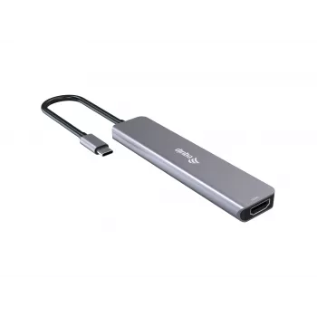 Equip USB-C 6 viename universalus adapteris, HDMI 4K/30Hz, USB-C x4, USB-A x1, 5Gbps, 100W USB PD